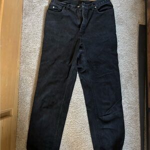 Lands' End women’s Black mom style Jeans